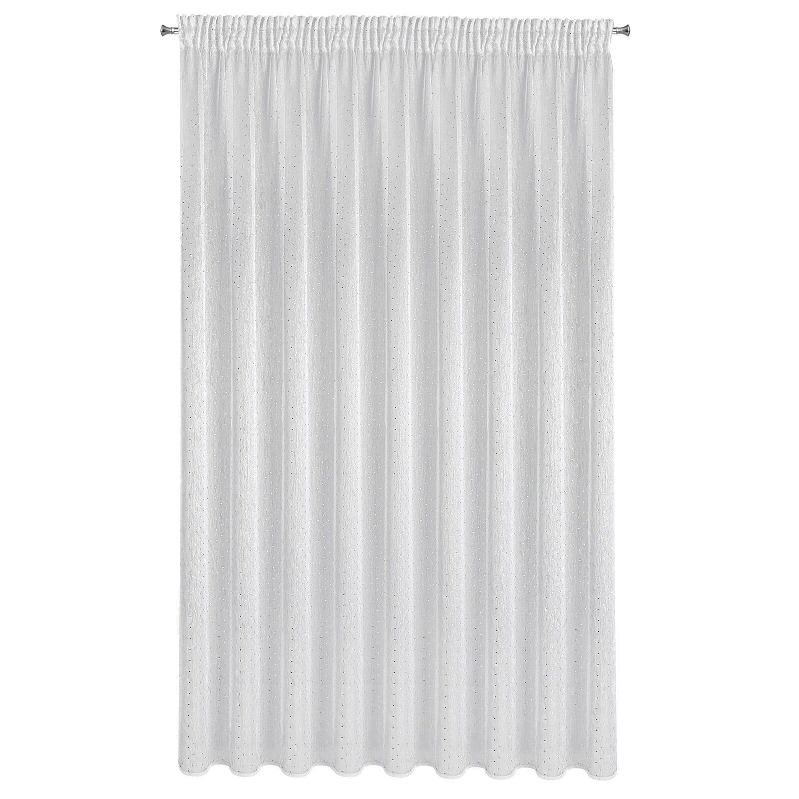 Eurofirany Gardine 400x250 cm Weiß Transparent Kräuselband - Bild 2