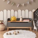 VitaliSpa® Spielzeugtruhe Malia Grau mit Sitzfläche Bild 2