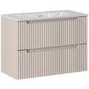Lomadox Waschtisch NEWPORT-56-CASHMERE mit Keramikwaschbecken Bild 2