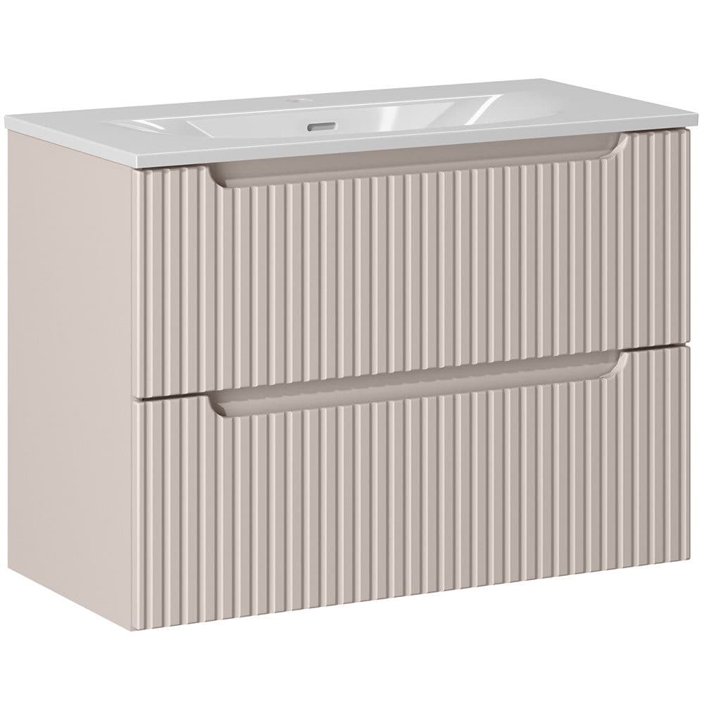Lomadox Waschtisch NEWPORT-56-CASHMERE mit Keramikwaschbecken - Bild 2