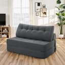 MECO Schlafsofa Faltbares Sofa-Bett 80x130x40 cm Grau Bild 2