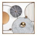 Kobolo Wandbild DALIO Metall 50x50 cm Gold Minimalistisch Bild 2