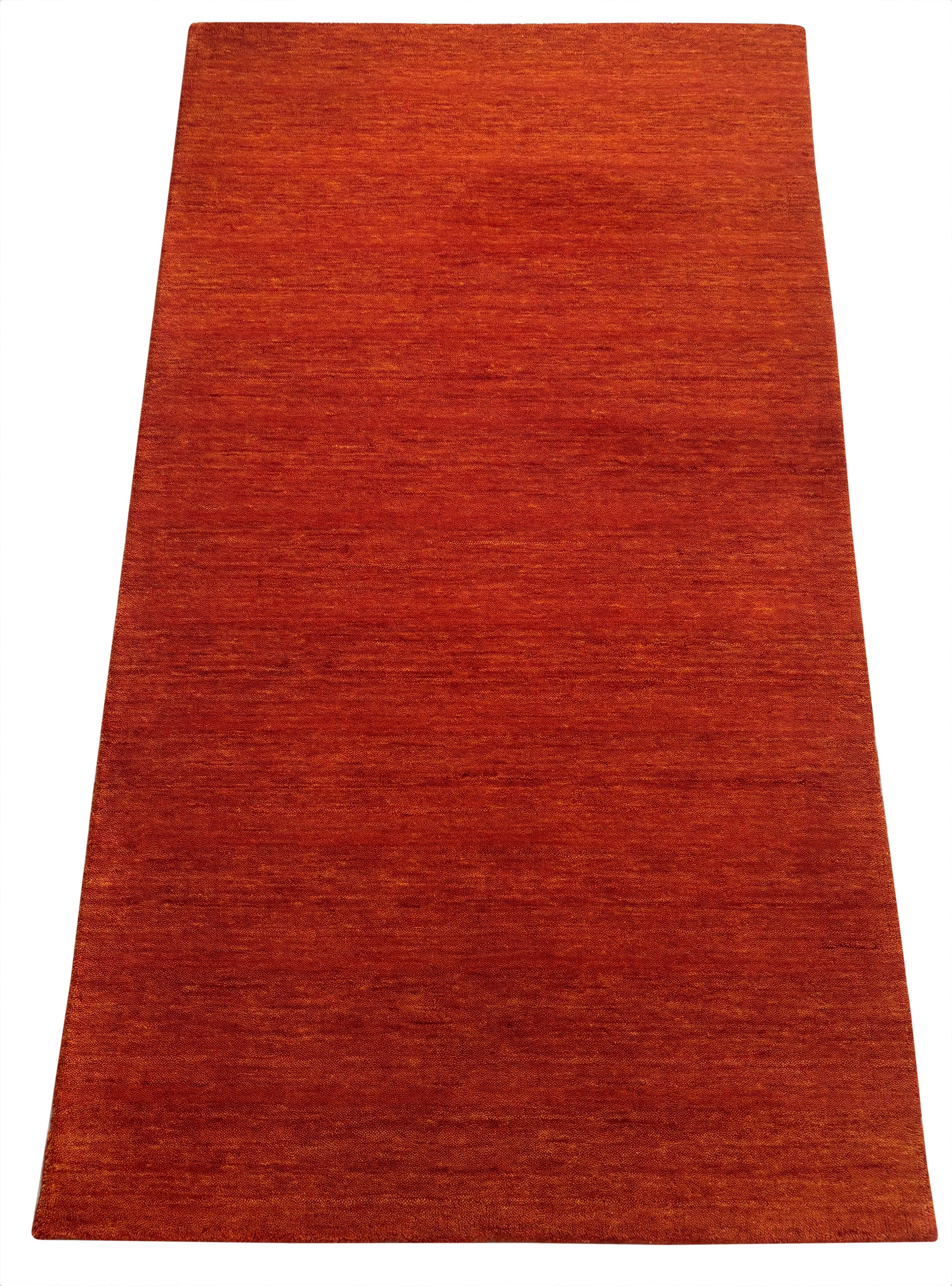 Wawa Teppich Wollteppich Terracotta Handgewebt 100% Wolle - Bild 2