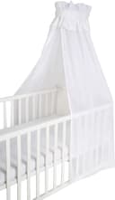 roba® Betthimmel Uni Weiß - Optimales Schlafklima für Babys Bild 2