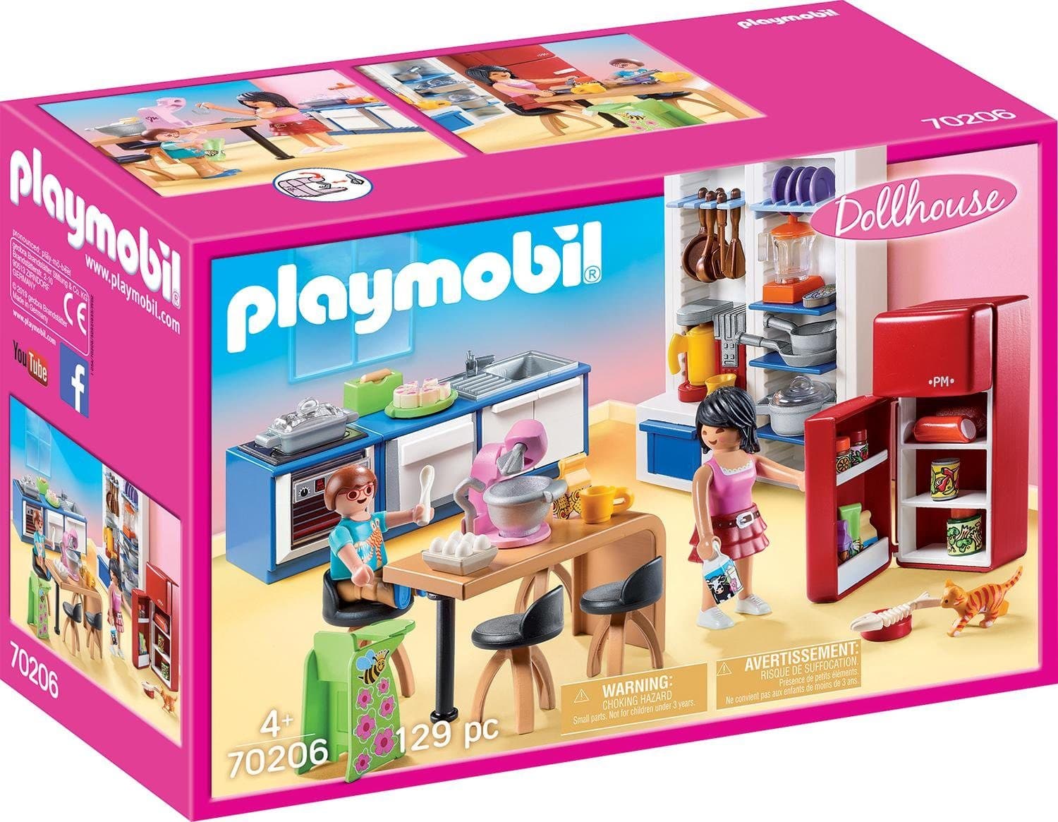 PLAYMOBIL Familienküche 70206 Dollhouse Bunt Spielset Made in Germany - Bild 2