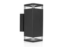 Smartwares LED Außen-Wandleuchte Schwarz Aluminium Up Down Bild 2