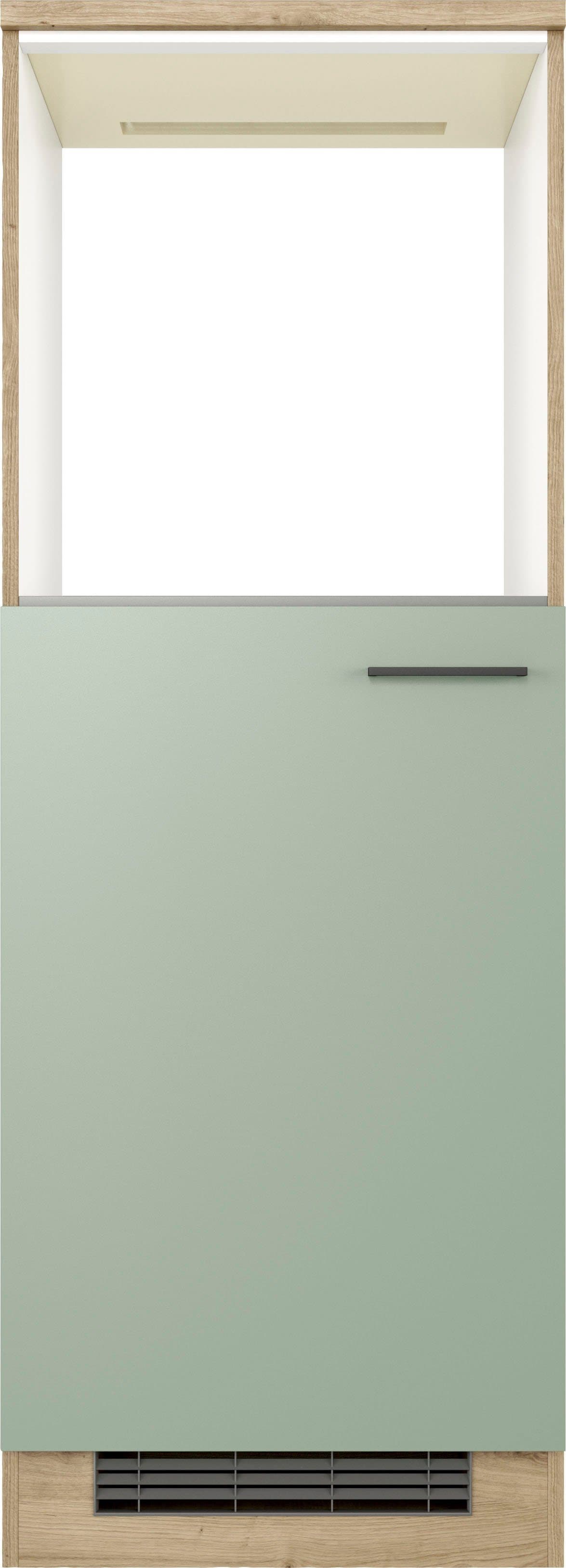 Flex-Well Backofen/Kühlumbauschrank Cara Grün Eiche - Bild 2