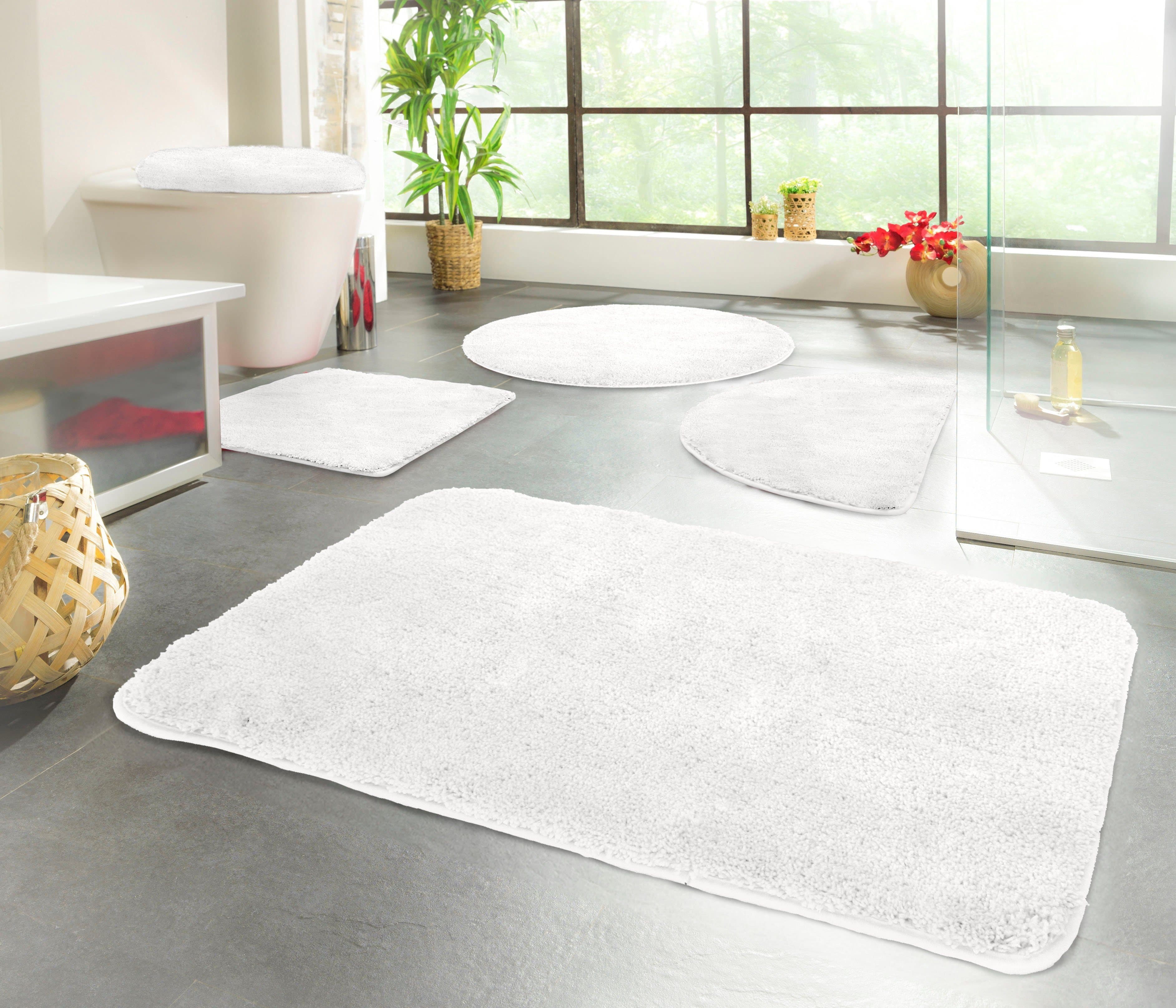 KINZLER Badematte Chaozhou Weiß 20mm Flor Polyester - Bild 2