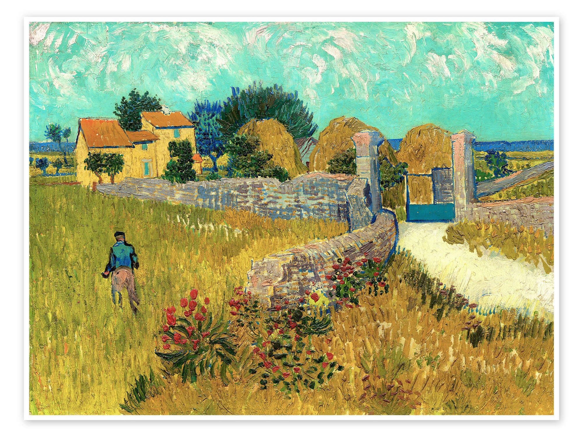 Posterlounge Wandbild Bauernhaus Provence Van Gogh Poster - Bild 2