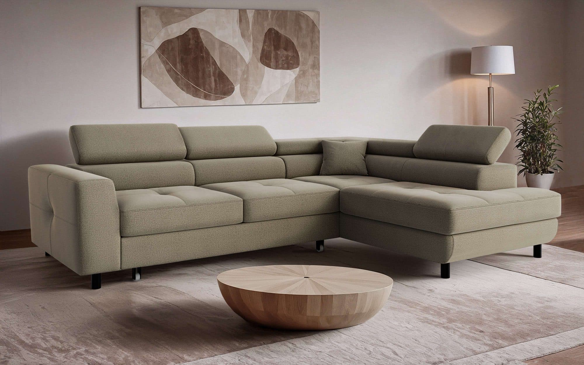 OTTO home Ecksofa AADEN Schlafsofa 254 cm Braun mit Bettfunktion - Bild 2