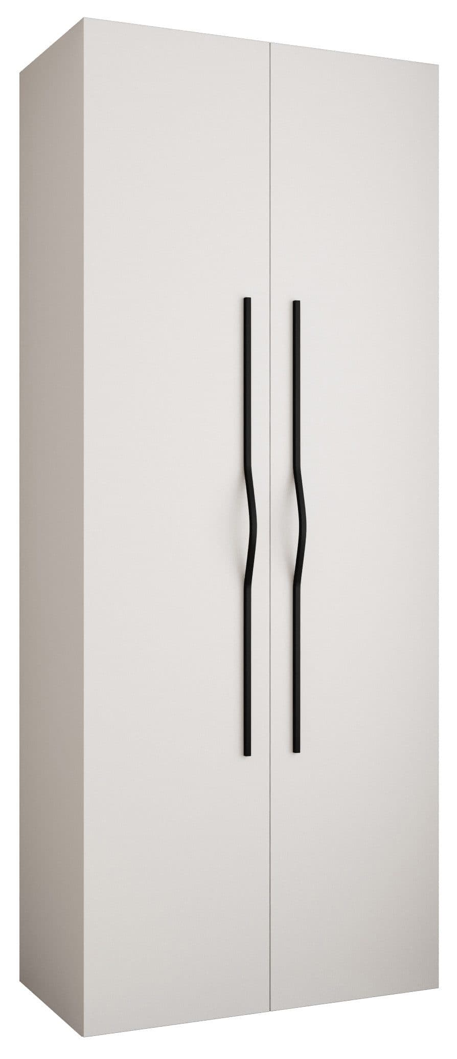 ABIKS MÖBEL Drehtürenschrank COMO 2 Schlafzimmerschrank Weiß/Schwarz - Bild 2