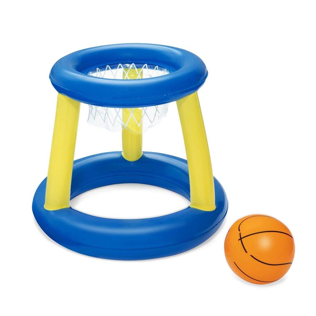 Bestway Splash 'N' Hoop Schwimmendes Basketball-Set Blau/Gelb