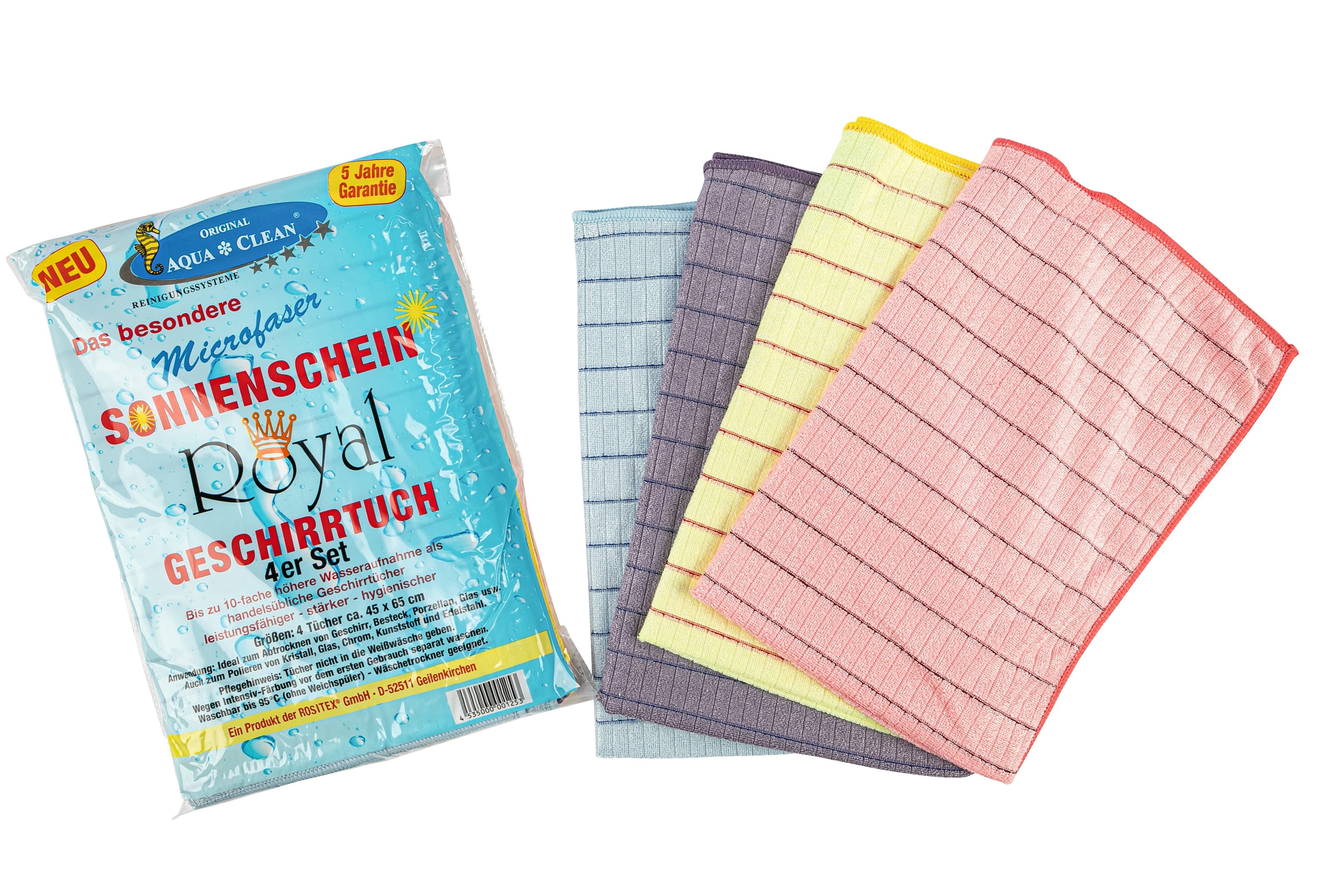 AQUA CLEAN Sonnenschein Royal Geschirrtücher 4er Set Bunt - Bild 2