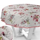 ANRO Tischdecke Grau Frühling Baumwolle Polyester mit Schutzbeschichtung Bild 2