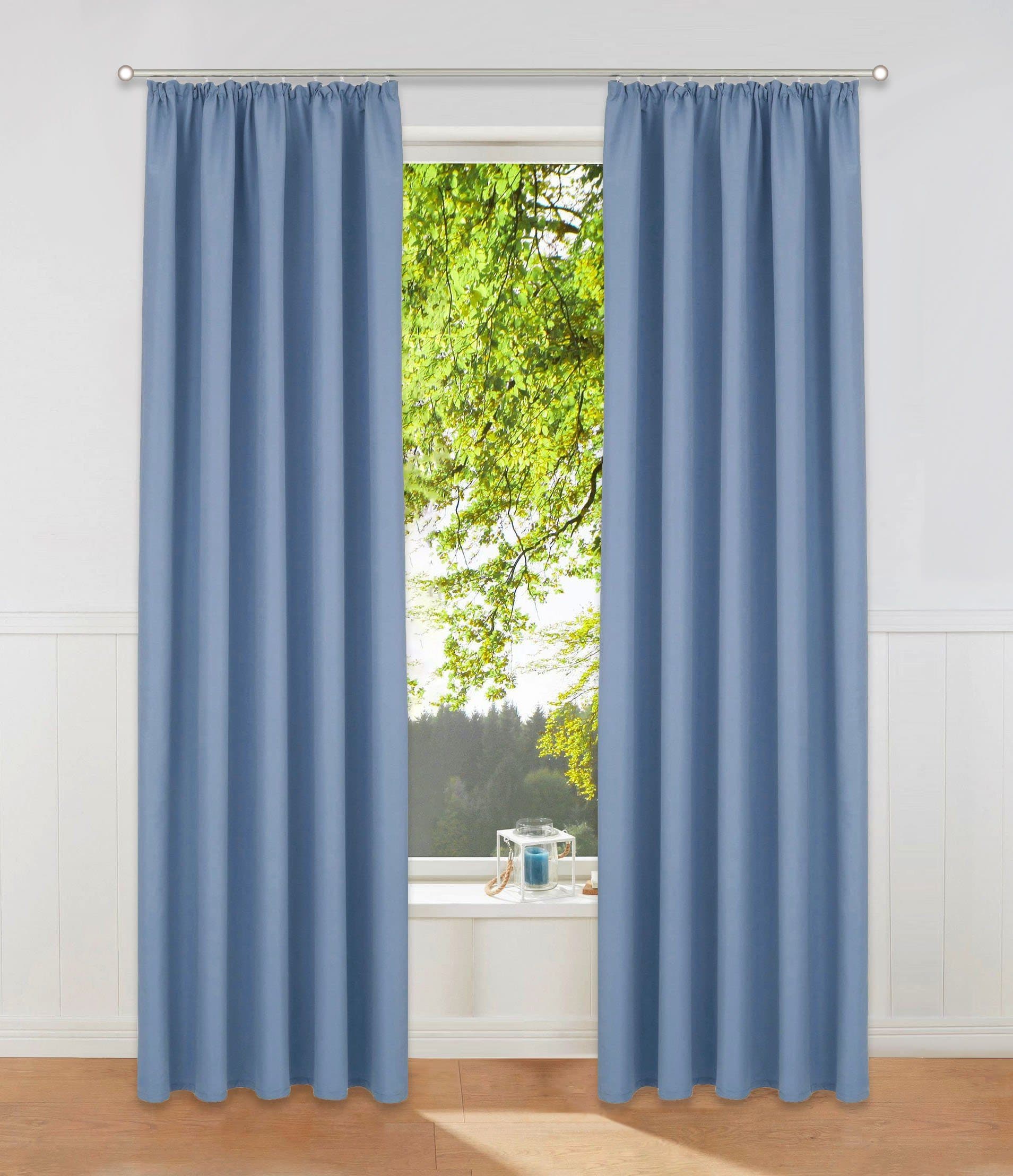 OTTO HOME Vorhang Parry 2-er Set Blau Blickdicht - Bild 2