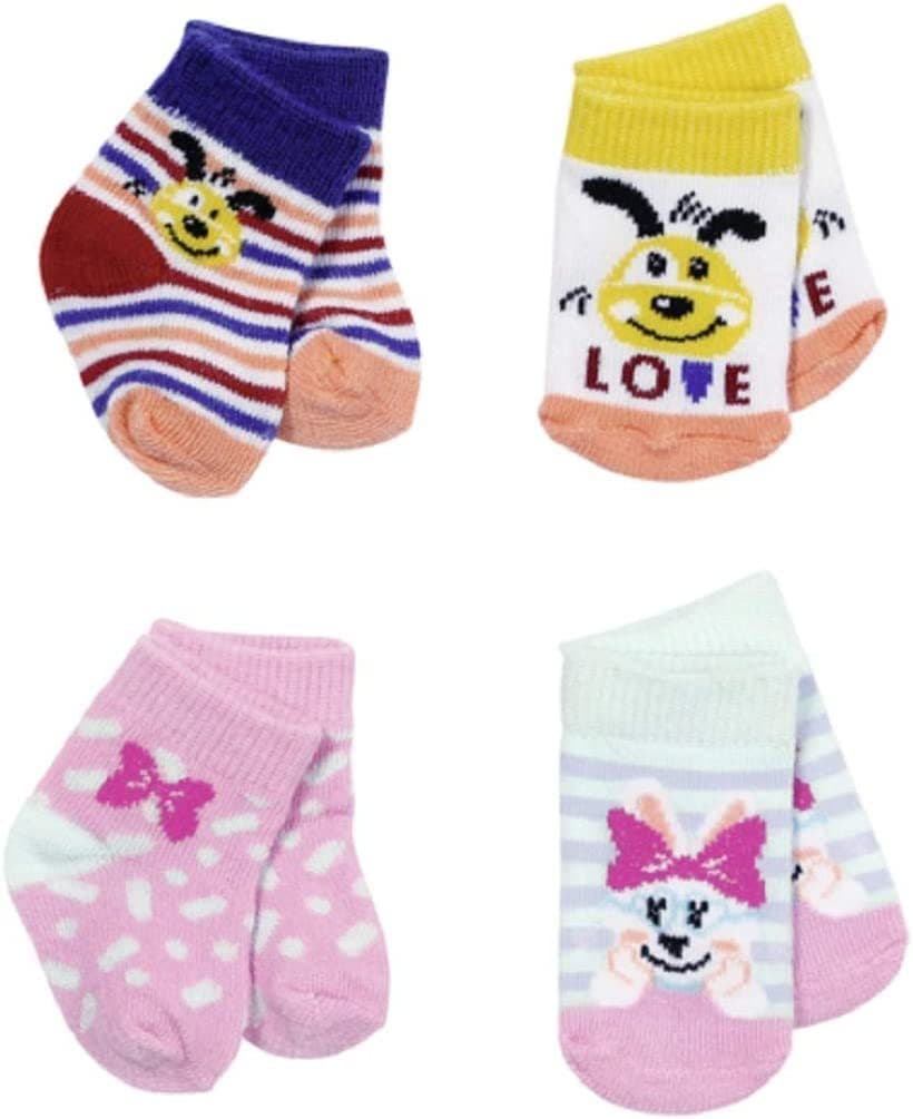 Zapf Creation BABY born Puppensocken 2 Sorten Gelb/Rosa/Türkis