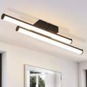 Nettlife LED Deckenleuchte Modern Schwarz 24W 3000K Warmweiß Bild 2