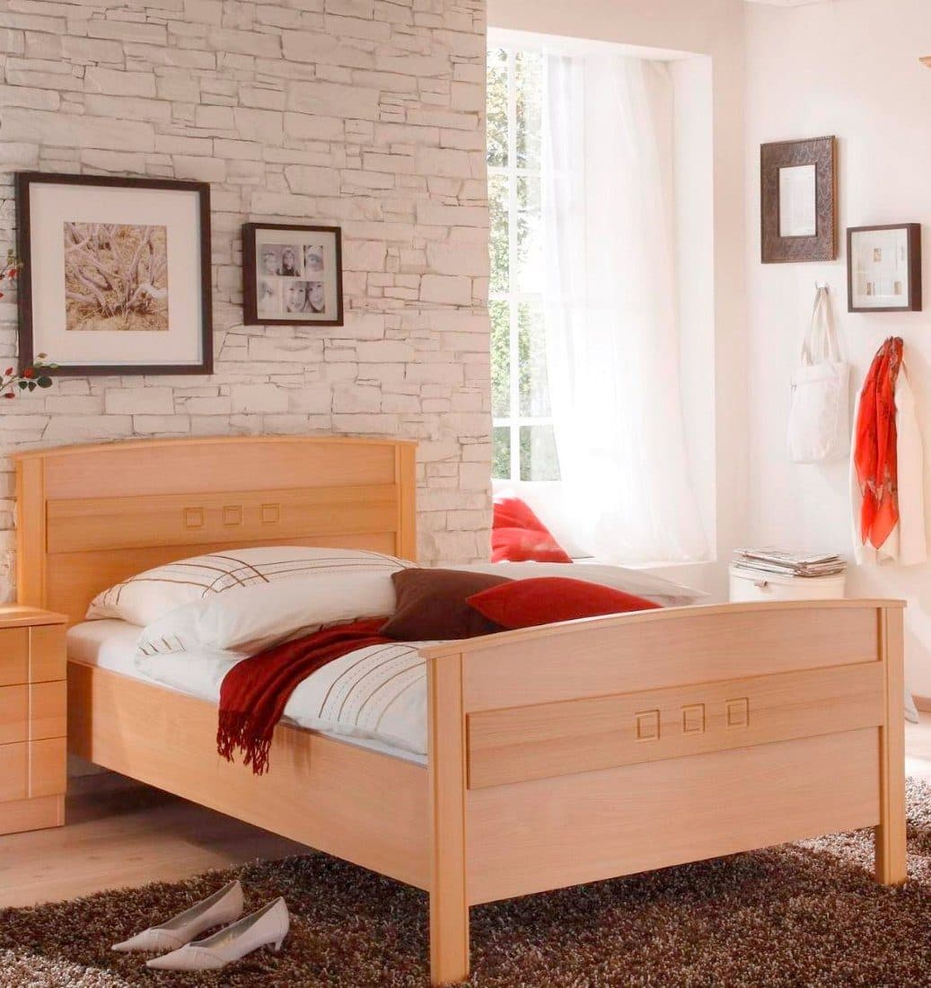 bv-vertrieb Seniorenbett Komfortbett 100x200 Buche dekor