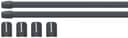 Scheibenstange GOOD LIFE Vitrage Anthrazit 11mm Kunststoff Metall Bild 2