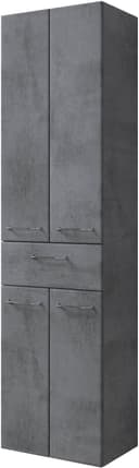 Hochschrank Badschrank oxid dunkelgrau quer Bild 2