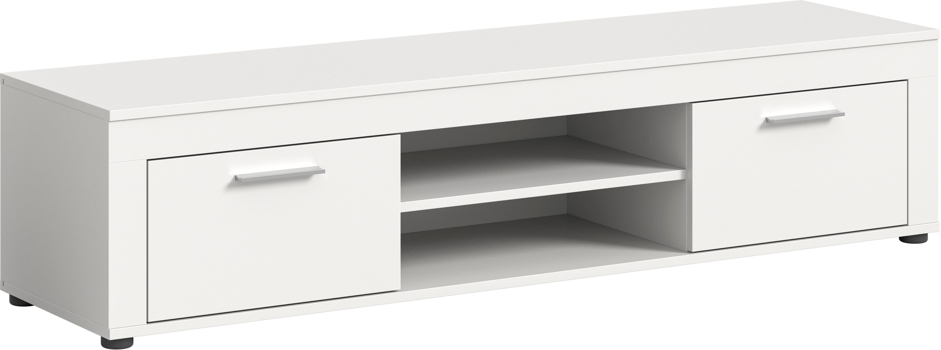 HOME AFFAIRE Lowboard Aosta Weiß 160cm TV-Board mit Klappen - Bild 2