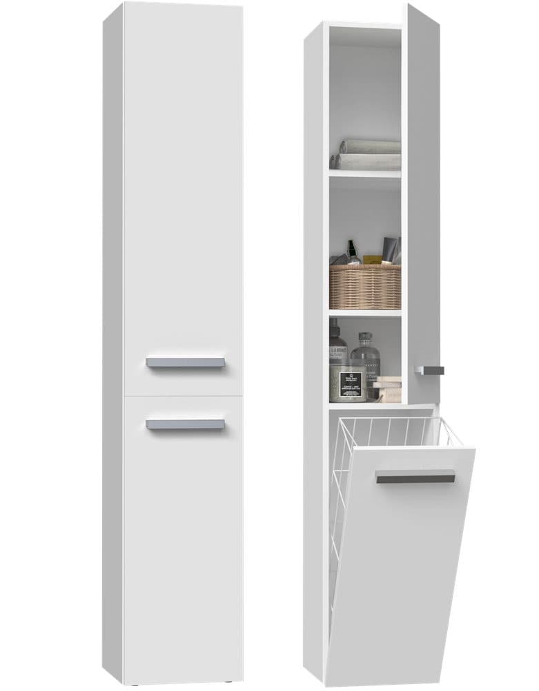 ibonto Badezimmerschrank NEL IV Weiß Modern - Bild 2