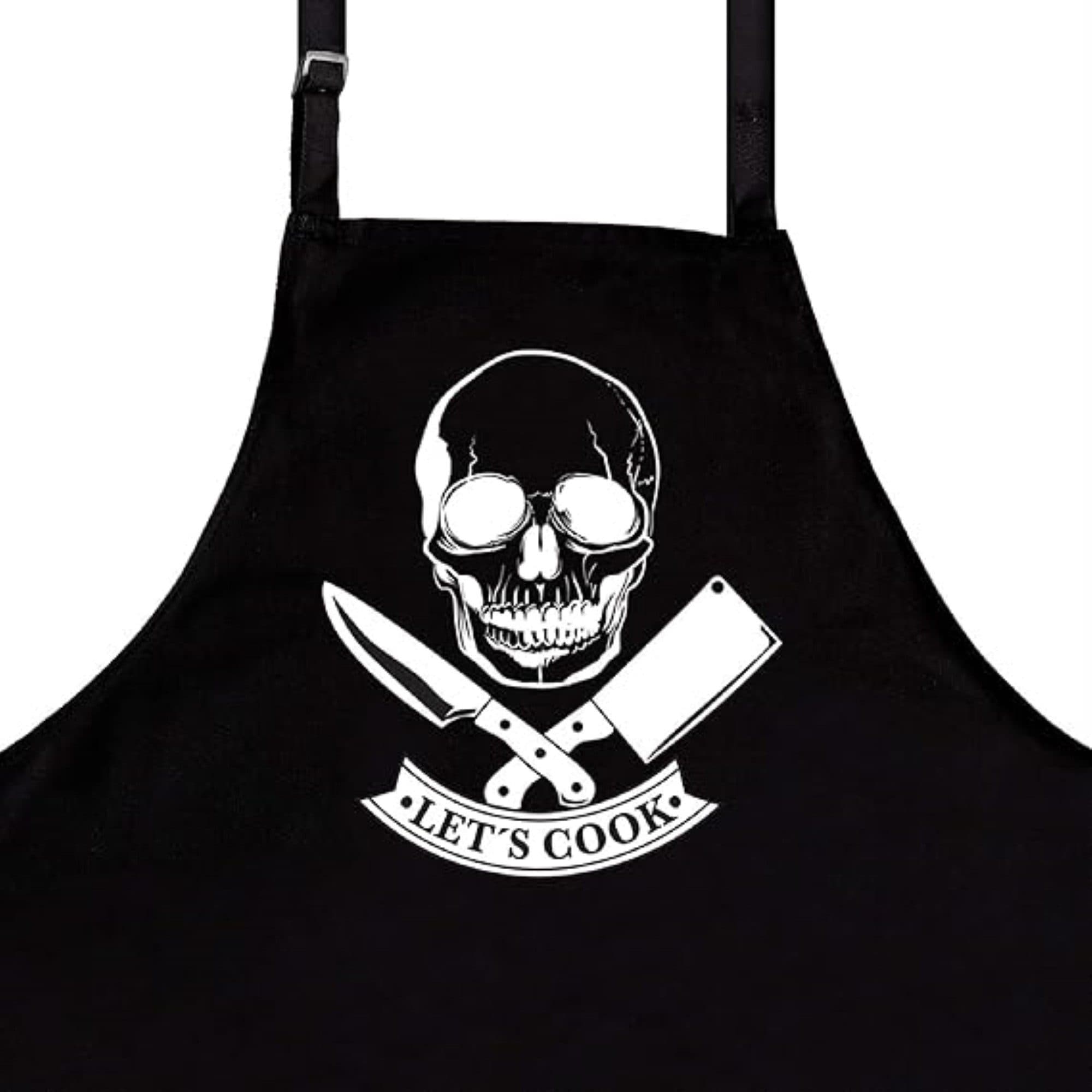 nomsum Kochschürze "Lets Cook" Schwarz Baumwollmischung - Bild 2