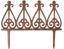 esschert design Beetzaun Antik-Braun Gusseisen Beetbegrenzung Bild 2