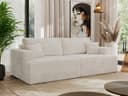MKS MÖBEL Schlafsofa VIRELLA 4-Sitzer Grau Bild 2
