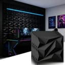 PFCTART 3D Wandpaneel Diamant Design Schwarz/Weiß PVC Bild 2