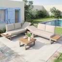 Flieks Gartenlounge-Set 6-Sitzer mit Neigungsfunktion Bild 2