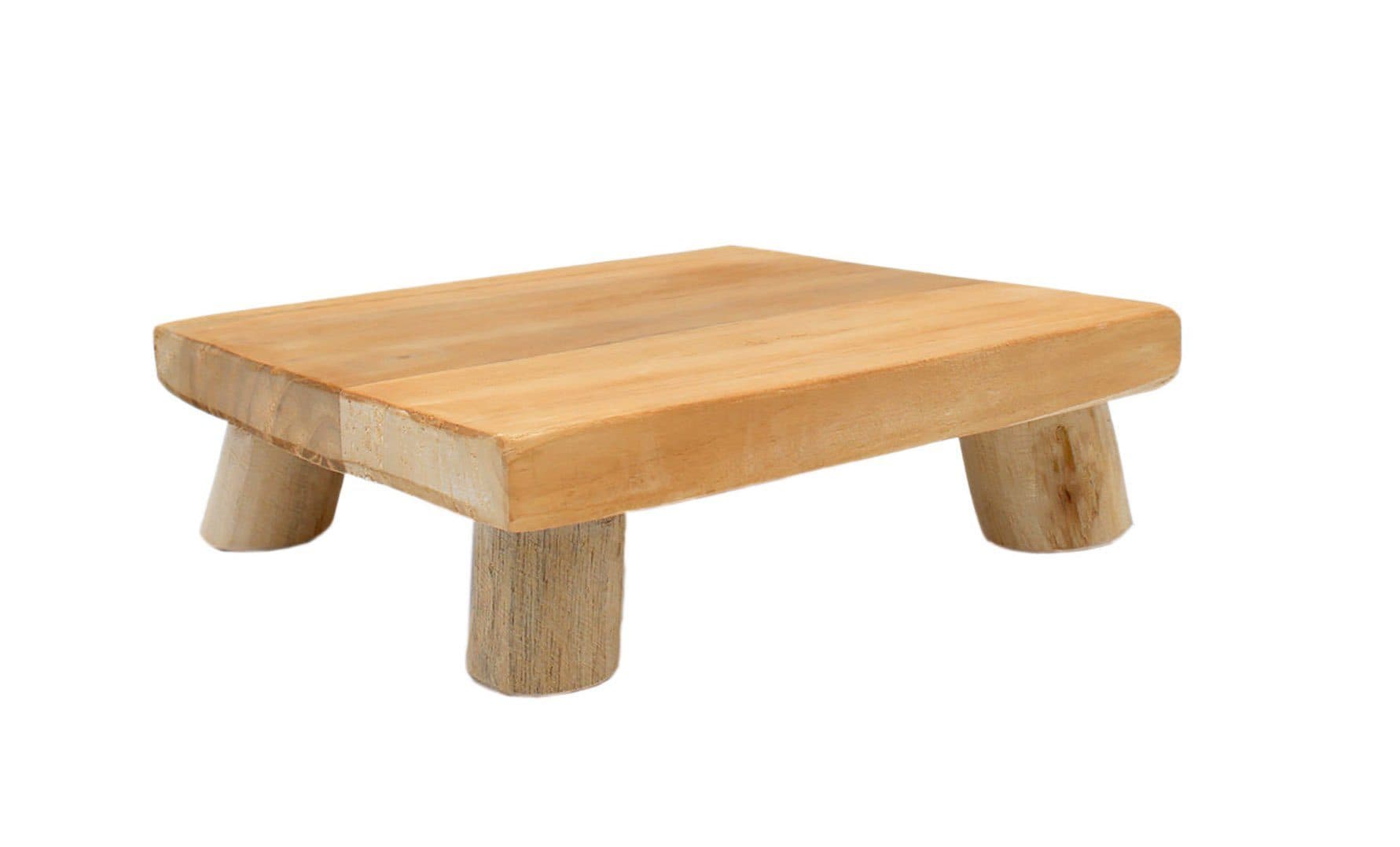 Spetebo Blumenständer Teak Natur Ecker - Bild 2