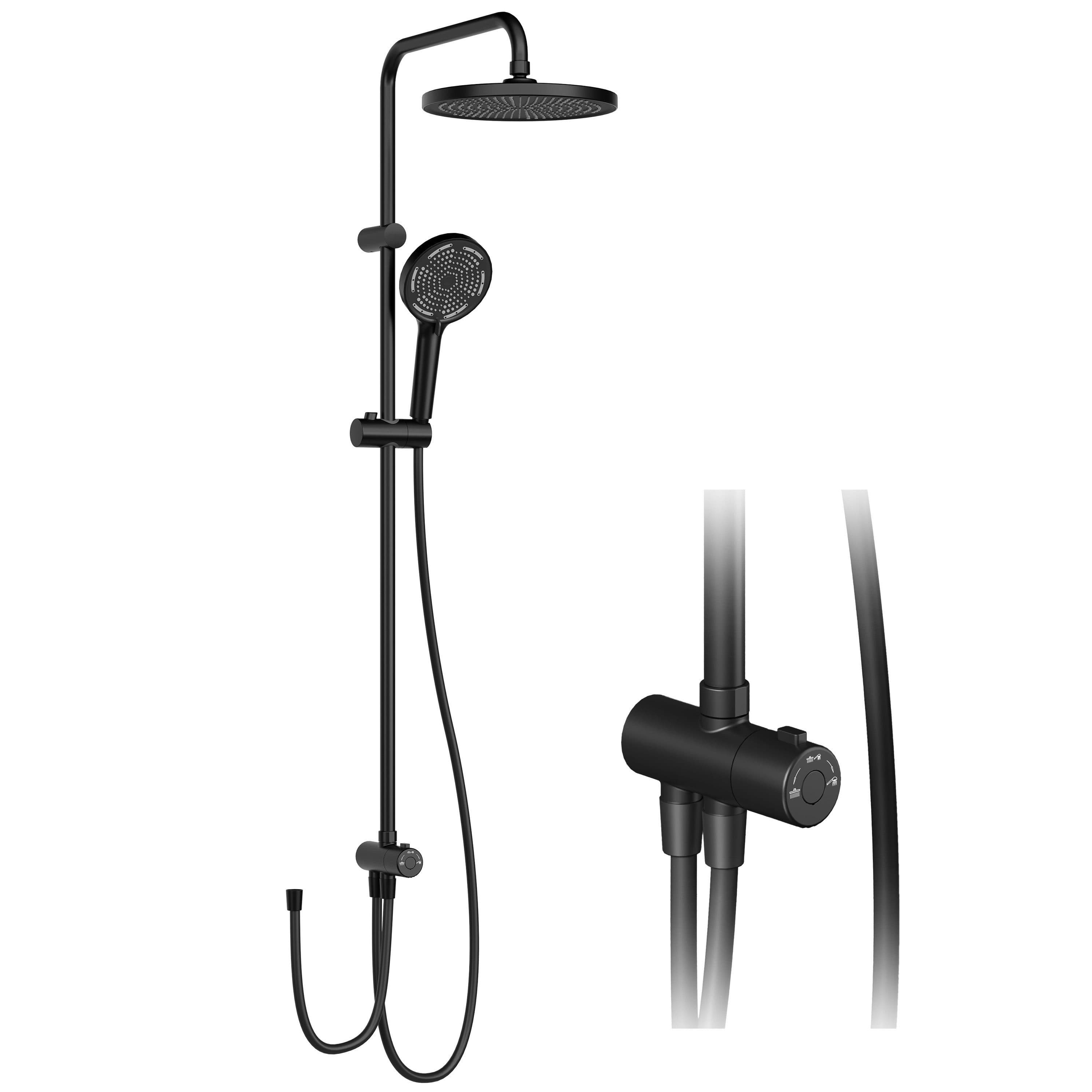 GarveeMore Brausegarnitur Duschsystem Regendusche 3-in-1 Handbrause - Bild 2