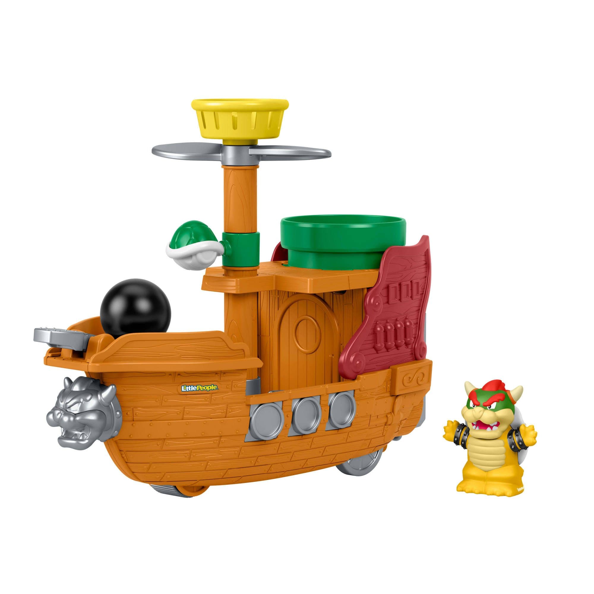 Fisher-Price Little People Super Mario Bowser's Airship Spielzeugboot Bunt - Bild 2