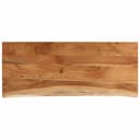 vidaXL Tischplatte 100x40x2,5cm Massivholz Naturkante Bild 2