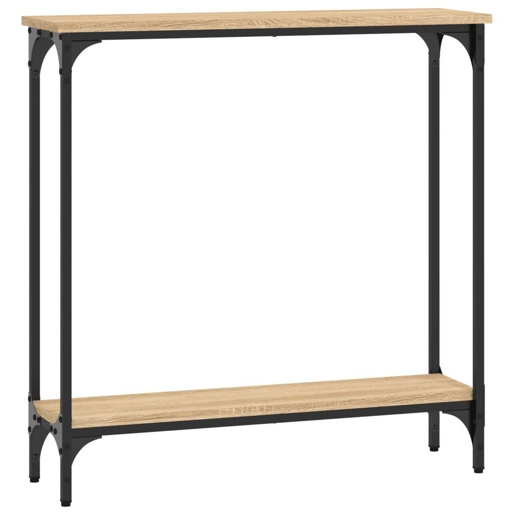 vidaXL Konsolentisch Beistelltisch Sonoma-Eiche Holzwerkstoff Metall - Bild 2