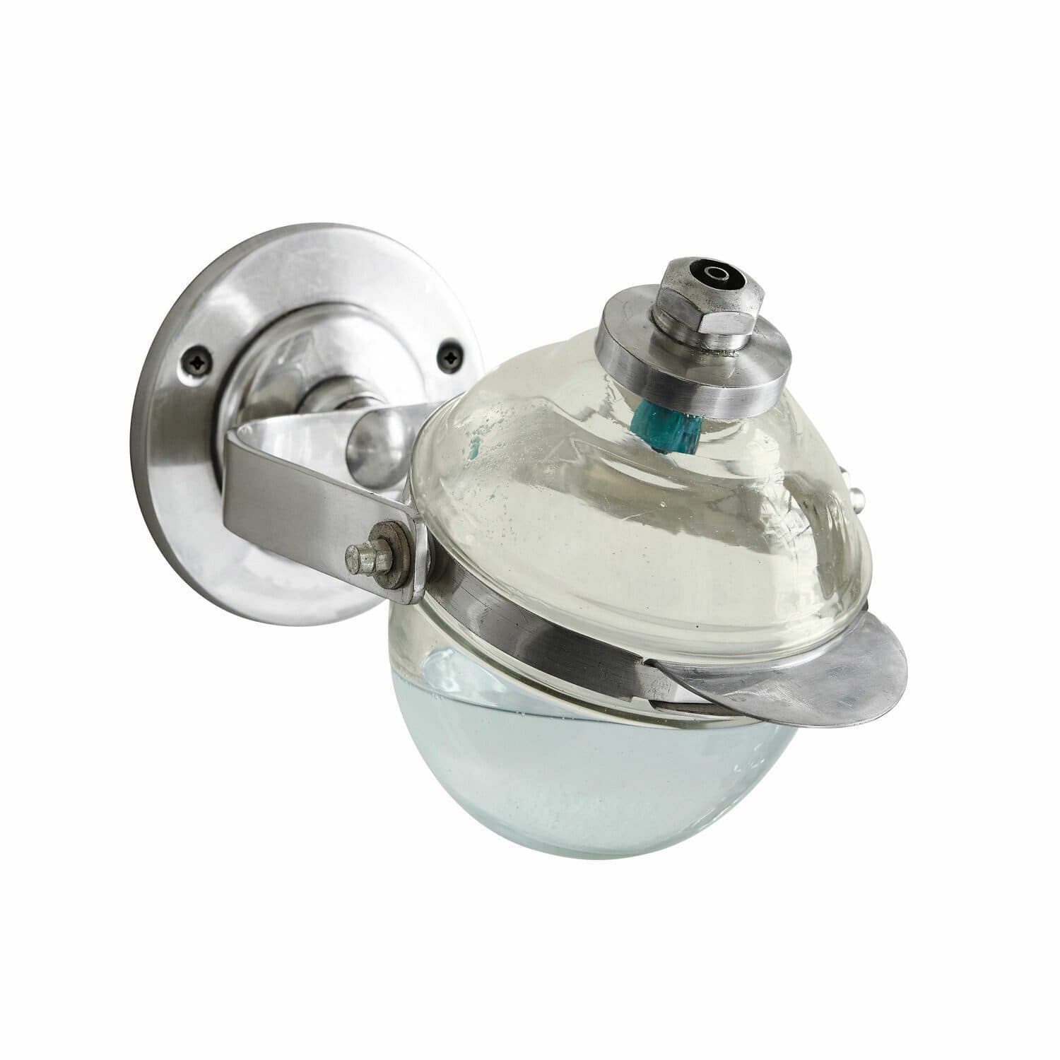 Stilvoller Seifenspender aus Messing und Glas - Bild 2