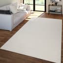 TT Home Teppich Diele Rechteckig Kurzflor Creme Polypropylen Bild 2