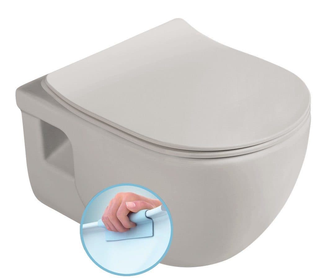Sapho BRILLA Hänge-WC Rimless Beige Keramik - Bild 2