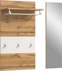 HOME AFFAIRE Garderobenpaneel Aosta mit Spiegel und 3 Haken Bild 2