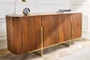 riess-ambiente Sideboard GATSBY Braun Mattgold Retro Massivholz Bild 2