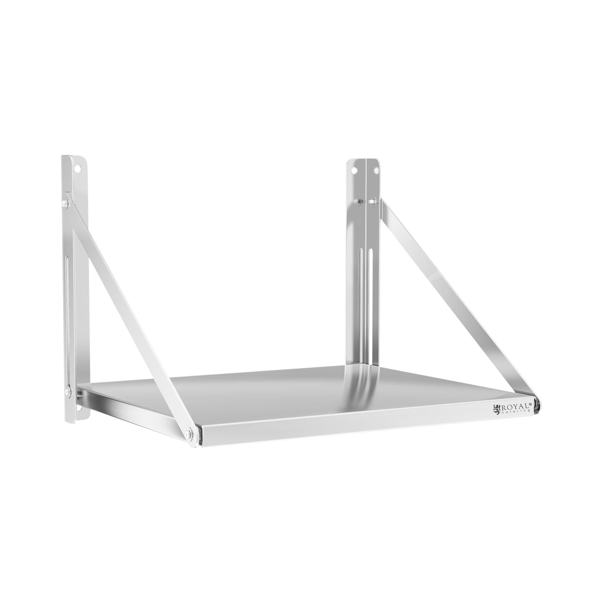 Royal Catering Wandbord klappbar 40 kg Edelstahl Küchenregal - Bild 2