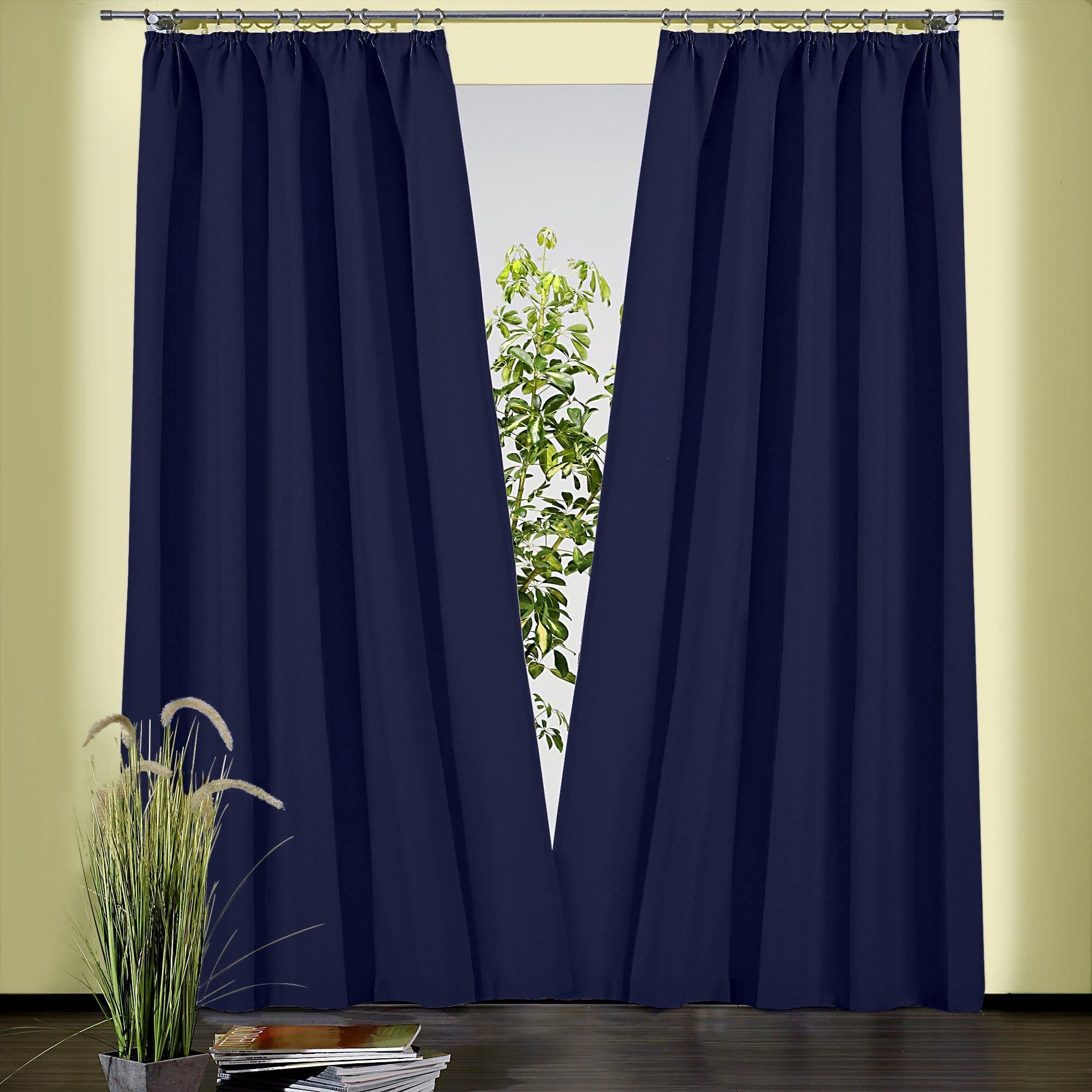 Weckbrodt Gardine Sento Dunkelblau Blickdicht Baumwolle Polyester - Bild 2