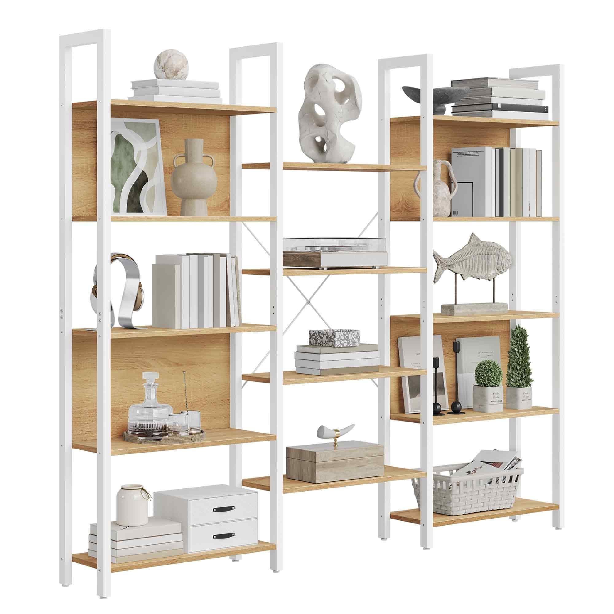 VASAGLE Bücherregal mit 14 Ablagen für Wohnzimmer - Bild 2
