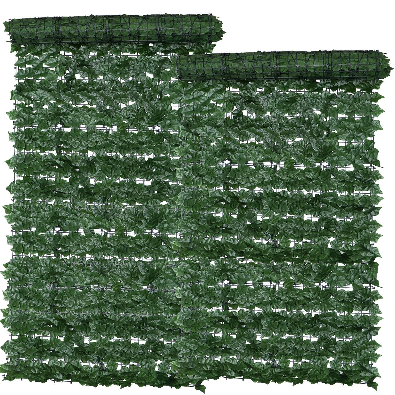 BlingBin Gartenzaun Künstliche Blätter Efeu Hecke Sichtschutz Windschutz Balkonverkleidung - Bild 2