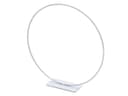NaDeco Deko-Ring Weiß mit Standfuß 25 cm Metall Dekoobjekt Bild 2