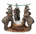 Figuren Shop GmbH Duftlampe Drei Elefanten Deko Kerzenhalter Bild 2