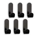 SEBSON Handtuchhalter Wandhaken Schwarz 6er Set Edelstahl Bild 2