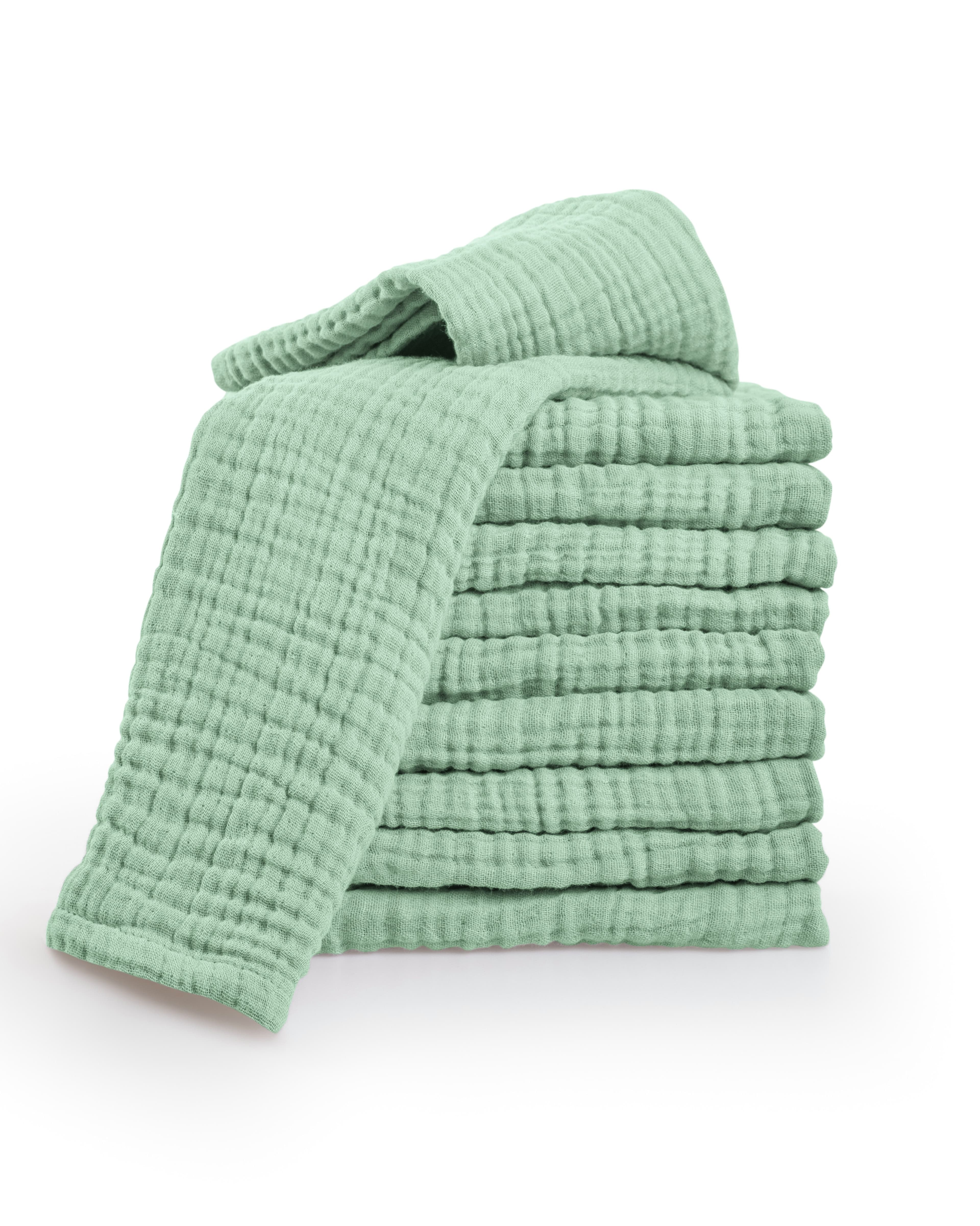 Laynenburg Spucktuch Baby 10er-Set 30x50cm Musselin Baumwolle - Bild 2