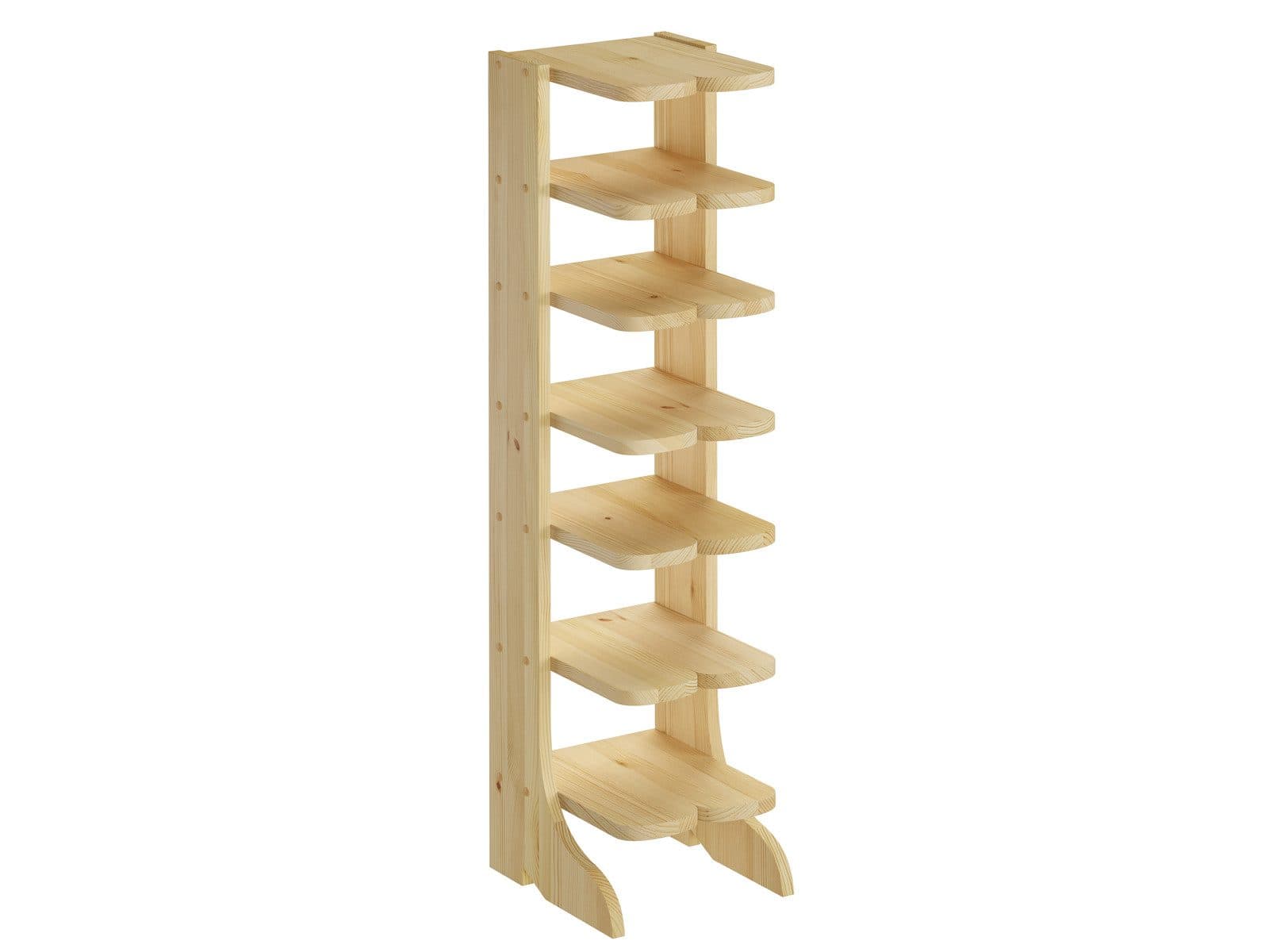 ERST-HOLZ Schuhregal Massivholz Kiefer für 7 Paar Schuhe - Bild 2